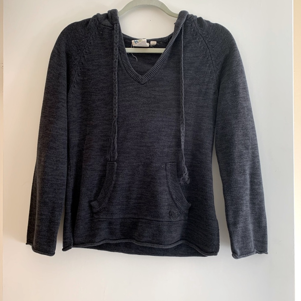 Knit Dark Blue Roxy Pull Over Sweater circa 2009ish